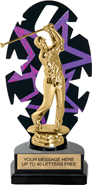 Purple Star Rhythm Backdrop Trophy [8 inch]