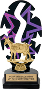 Purple Star Rhythm Backdrop Trophy [8 inch]