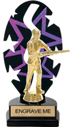 Purple Star Rhythm Backdrop Trophy [8 inch]