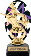 Purple Star Rhythm Backdrop Trophy [8 inch]
