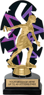 Purple Star Rhythm Backdrop Trophy [8 inch]