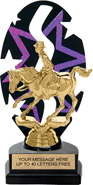 Purple Star Rhythm Backdrop Trophy [8 inch]