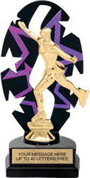 Purple Star Rhythm Backdrop Trophy [8 inch]