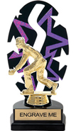 Purple Star Rhythm Backdrop Trophy [8 inch]