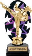 Purple Star Rhythm Backdrop Trophy [8 inch]