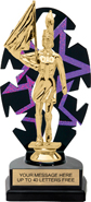 Purple Star Rhythm Backdrop Trophy [8 inch]