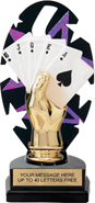 Purple Star Rhythm Backdrop Trophy [8 inch]