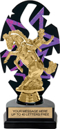 Purple Star Rhythm Backdrop Trophy [8 inch]