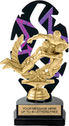 Purple Star Rhythm Backdrop Trophy [8 inch]