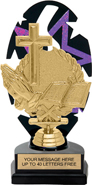 Purple Star Rhythm Backdrop Trophy [8 inch]
