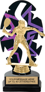 Purple Star Rhythm Backdrop Trophy [8 inch]
