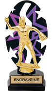 Purple Star Rhythm Backdrop Trophy [8 inch]