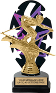 Purple Star Rhythm Backdrop Trophy [8 inch]