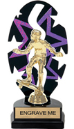 Purple Star Rhythm Backdrop Trophy [8 inch]