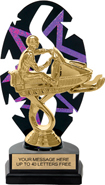 Purple Star Rhythm Backdrop Trophy [8 inch]