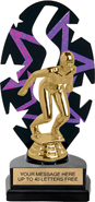 Purple Star Rhythm Backdrop Trophy [8 inch]