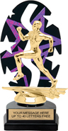 Purple Star Rhythm Backdrop Trophy [8 inch]