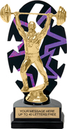 Purple Star Rhythm Backdrop Trophy [8 inch]