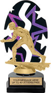 Purple Star Rhythm Backdrop Trophy [8 inch]