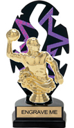 Purple Star Rhythm Backdrop Trophy [8 inch]