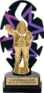 Purple Star Rhythm Backdrop Trophy [8 inch]