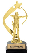 Gold Shooting Star Backdrop Trophy [8 inch]