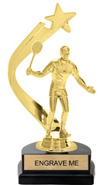 Gold Shooting Star Backdrop Trophy [8 inch]
