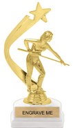 Gold Shooting Star Backdrop Trophy [8 inch]