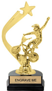 Gold Shooting Star Backdrop Trophy [8 inch]
