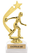 Gold Shooting Star Backdrop Trophy [8 inch]
