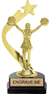 Gold Shooting Star Backdrop Trophy [8 inch]