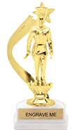 Gold Shooting Star Backdrop Trophy [8 inch]