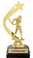 Gold Shooting Star Backdrop Trophy [8 inch]