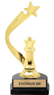 Gold Shooting Star Backdrop Trophy [8 inch]