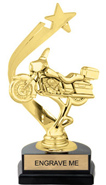 Gold Shooting Star Backdrop Trophy [8 inch]