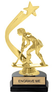 Gold Shooting Star Backdrop Trophy [8 inch]