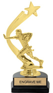 Gold Shooting Star Backdrop Trophy [8 inch]