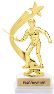 Gold Shooting Star Backdrop Trophy [8 inch]