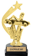 Gold Shooting Star Backdrop Trophy [8 inch]