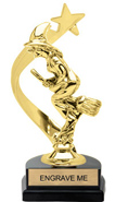 Gold Shooting Star Backdrop Trophy [8 inch]