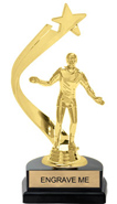 Gold Shooting Star Backdrop Trophy [8 inch]