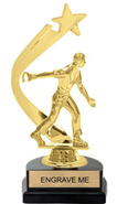 Gold Shooting Star Backdrop Trophy [8 inch]