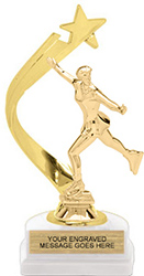 Gold Shooting Star Backdrop Trophy [8 inch]