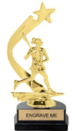 Gold Shooting Star Backdrop Trophy [8 inch]