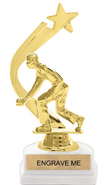 Gold Shooting Star Backdrop Trophy [8 inch]