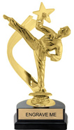 Gold Shooting Star Backdrop Trophy [8 inch]