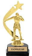 Gold Shooting Star Backdrop Trophy [8 inch]