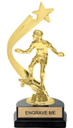Gold Shooting Star Backdrop Trophy [8 inch]