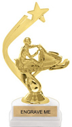 Gold Shooting Star Backdrop Trophy [8 inch]