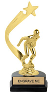Gold Shooting Star Backdrop Trophy [8 inch]